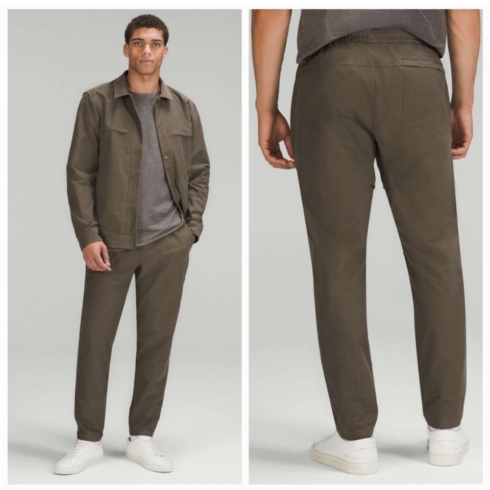 Lululemon Mens Utilitech Pull-On Classic-Fit Pant in Carob Brown Green Sz XS - Picture 1 of 8